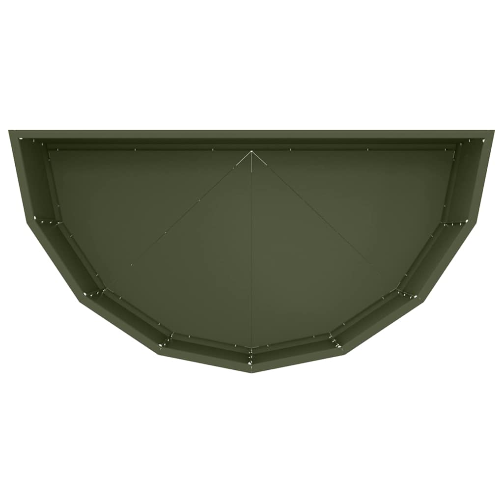 vidaXL Pflanzkübel Olive Grün 90 x 45 x 35 cm Stahl
