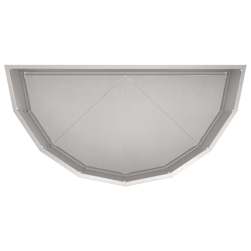 Pflanzkübel Silber 90 x 45 x 35 cm Edelstahl