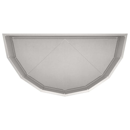 Pflanzkübel Silber 90 x 45 x 35 cm Edelstahl