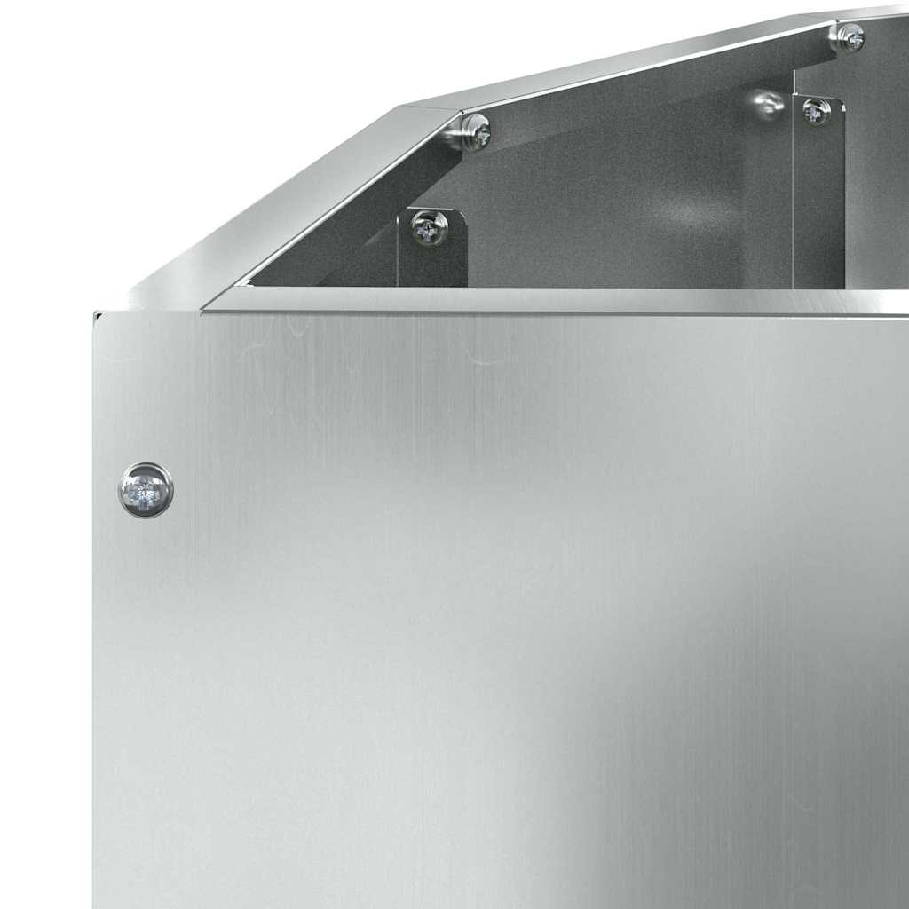 vidaXL Pflanzkübel Silber 90 x 45 x 35 cm Verzinkter Stahl