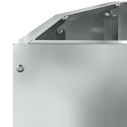vidaXL Pflanzkübel Silber 90 x 45 x 35 cm Verzinkter Stahl
