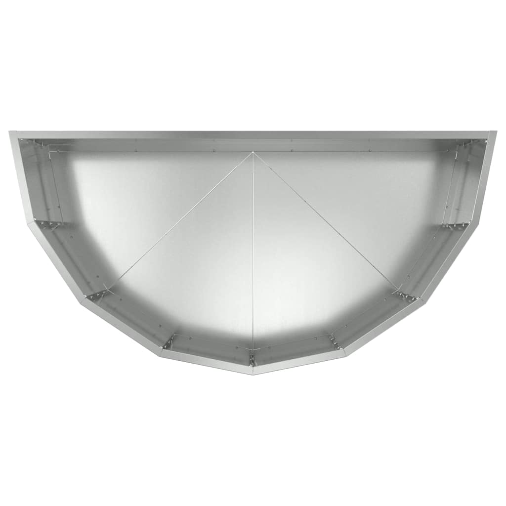 vidaXL Pflanzkübel Silber 90 x 45 x 35 cm Verzinkter Stahl