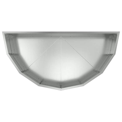 vidaXL Pflanzkübel Silber 90 x 45 x 35 cm Verzinkter Stahl