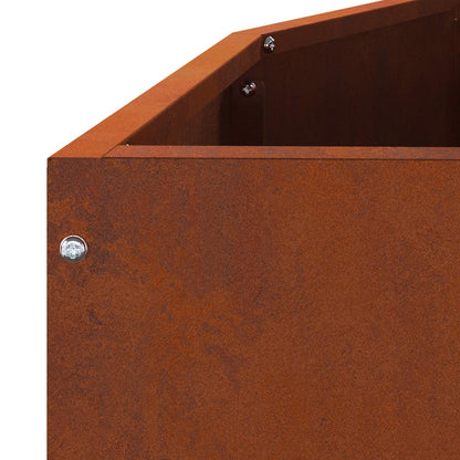 vidaXL Pflanzkübel Rostig 90 x 45 x 35 cm Wetterfeststahl