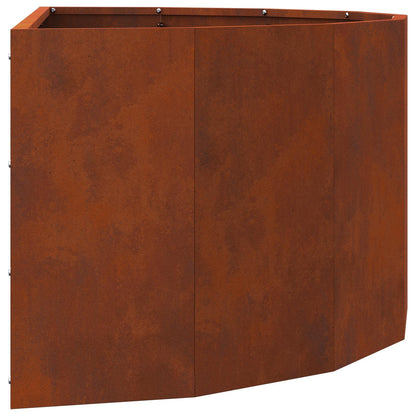 vidaXL Pflanzkübel Rostig 90 x 45 x 35 cm Wetterfeststahl