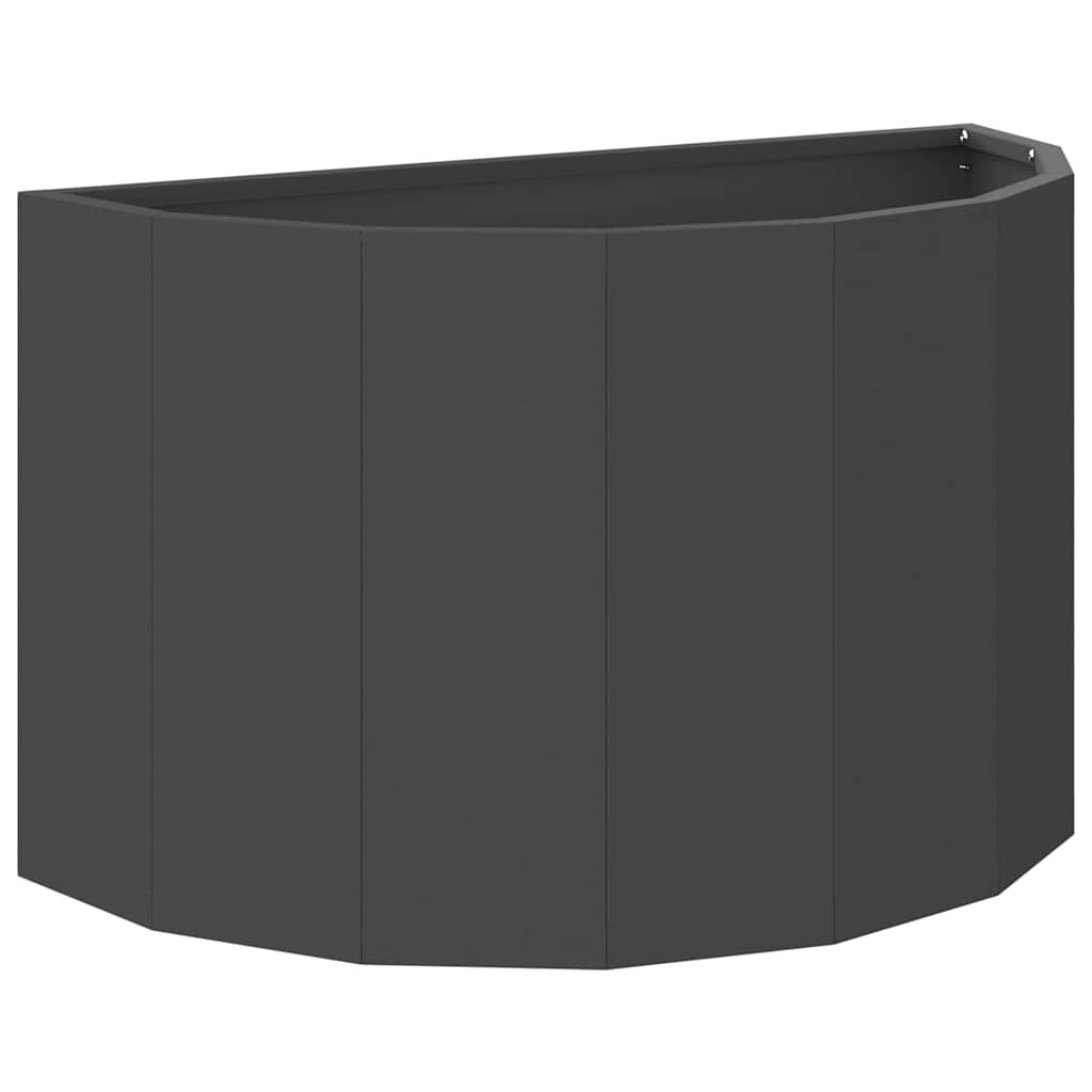 vidaXL Pflanzkübel Schwarz 60 x 30 x 35 cm Stahl