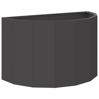 vidaXL Pflanzkübel Schwarz 60 x 30 x 35 cm Stahl