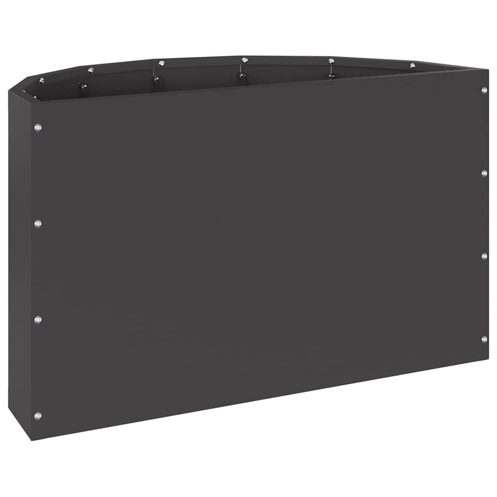 vidaXL Pflanzkübel Schwarz 60 x 30 x 35 cm Stahl