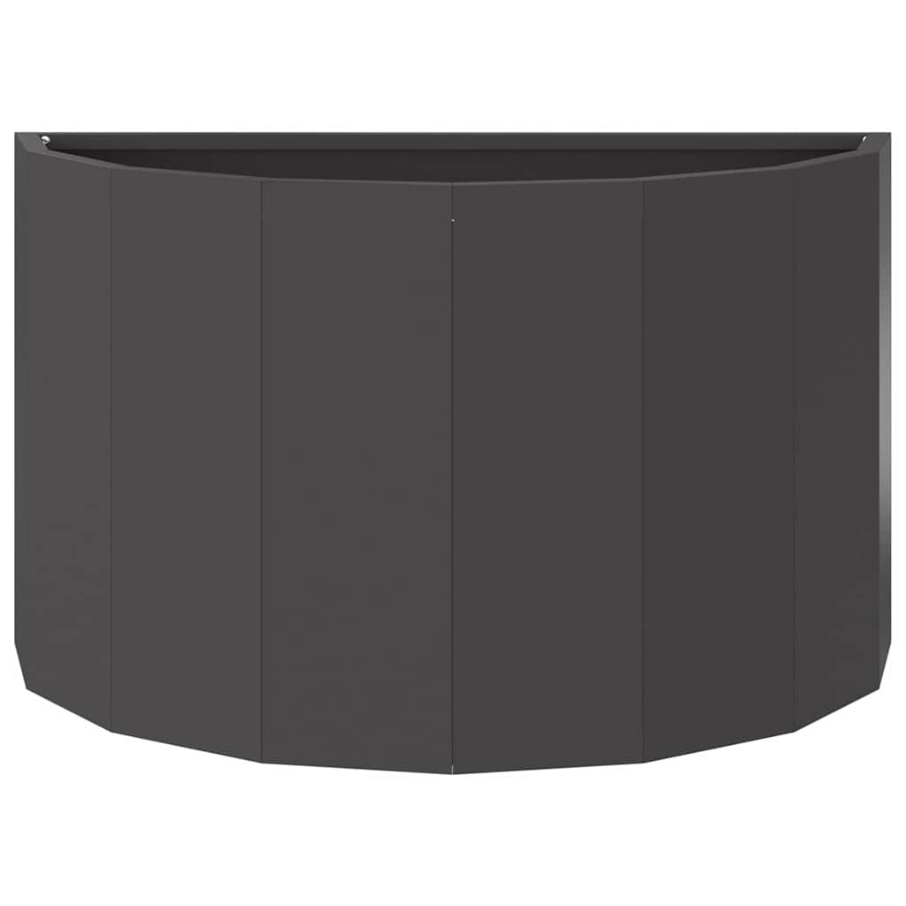 vidaXL Pflanzkübel Schwarz 60 x 30 x 35 cm Stahl
