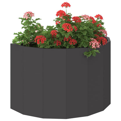 vidaXL Pflanzkübel Schwarz 60 x 30 x 35 cm Stahl