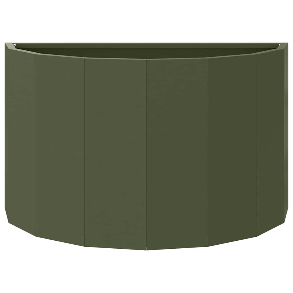 vidaXL Pflanzkübel Olive Grün 60 x 30 x 35 cm Stahl