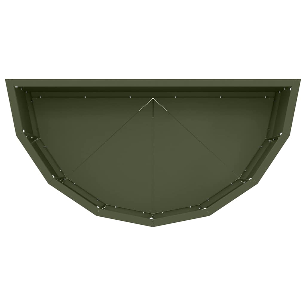 vidaXL Pflanzkübel Olive Grün 60 x 30 x 35 cm Stahl