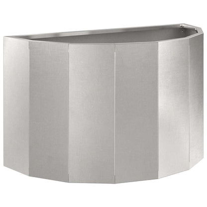 vidaXL Pflanzkübel Silber 60 x 30 x 35 cm Edelstahl