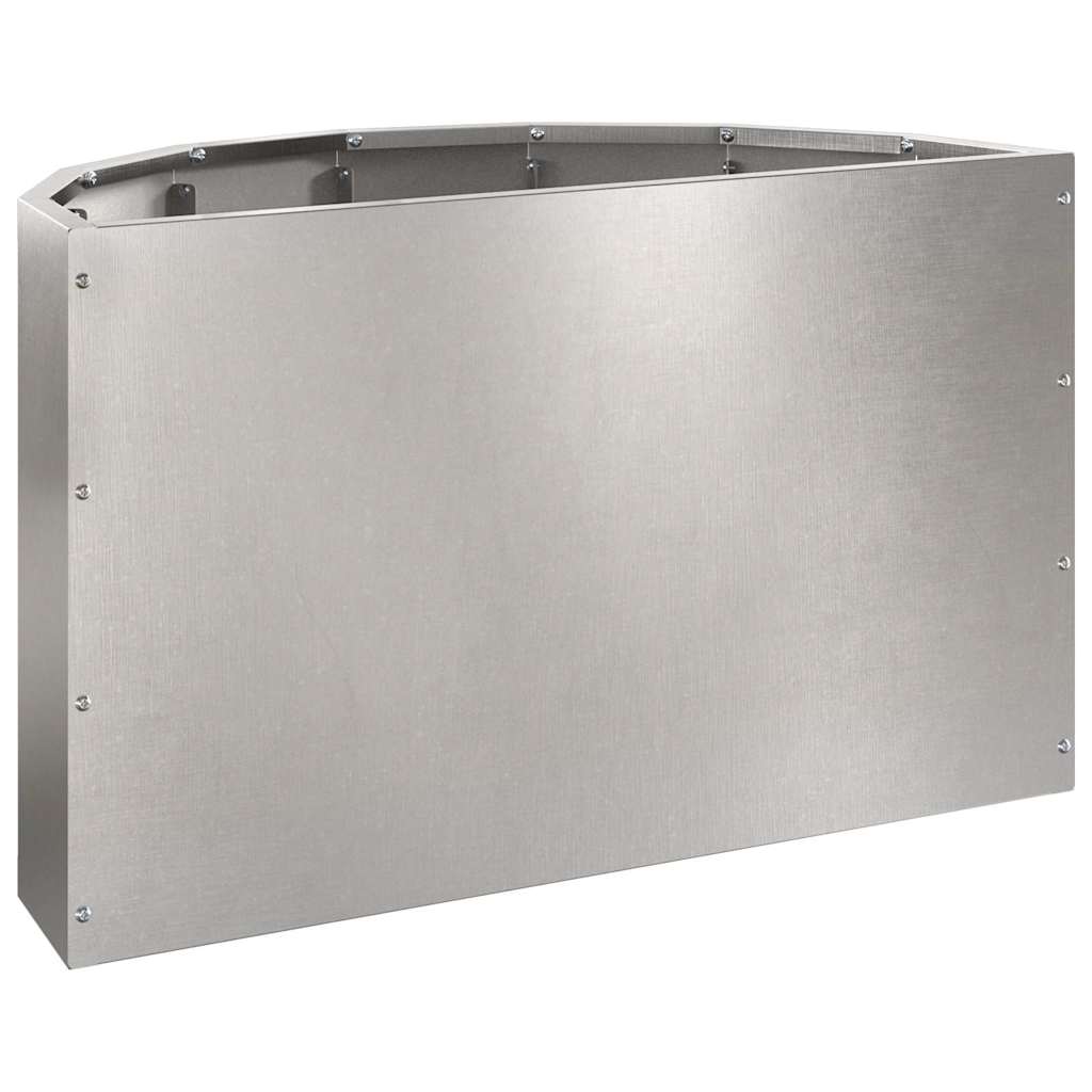 vidaXL Pflanzkübel Silber 60 x 30 x 35 cm Edelstahl