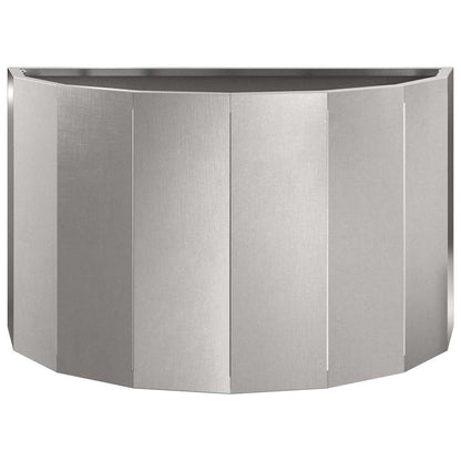 vidaXL Pflanzkübel Silber 60 x 30 x 35 cm Edelstahl