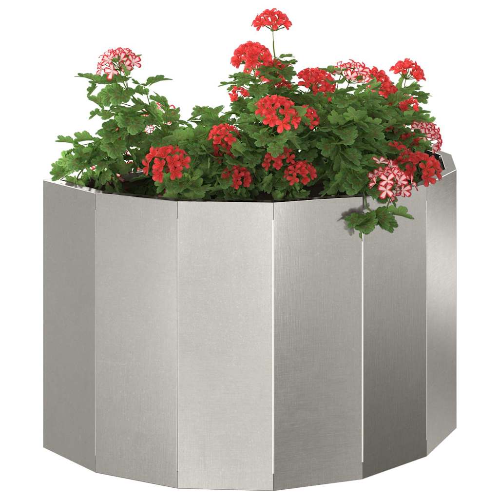 vidaXL Pflanzkübel Silber 60 x 30 x 35 cm Edelstahl