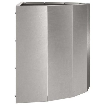 vidaXL Pflanzkübel Silber 60 x 30 x 35 cm Edelstahl