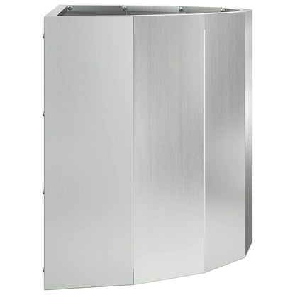 vidaXL Pflanzkübel Silber 60 x 30 x 35 cm Verzinkter Stahl