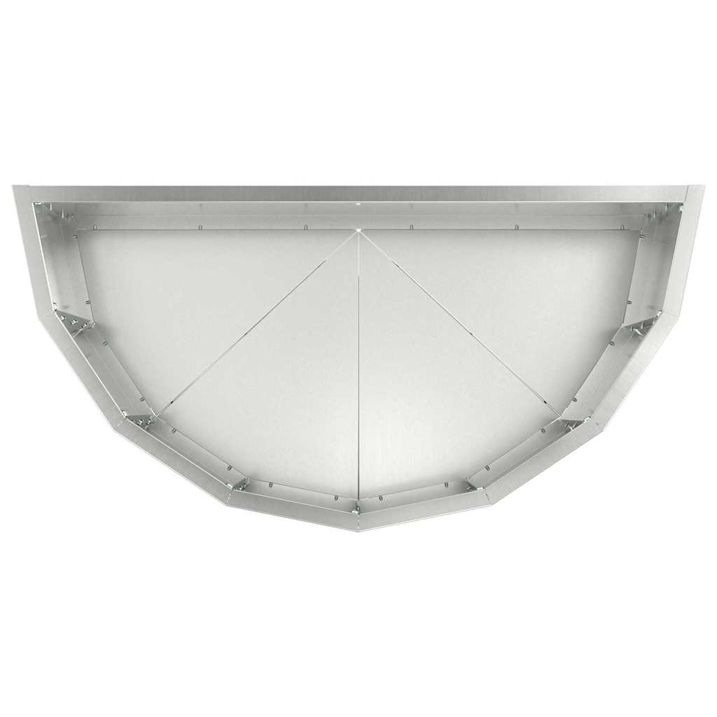 vidaXL Pflanzkübel Silber 60 x 30 x 35 cm Verzinkter Stahl