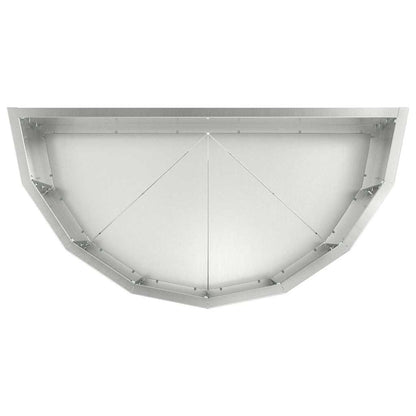 vidaXL Pflanzkübel Silber 60 x 30 x 35 cm Verzinkter Stahl