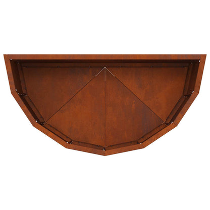 vidaXL Pflanzkübel Rostig 60 x 30 x 35 cm Wetterfeststahl