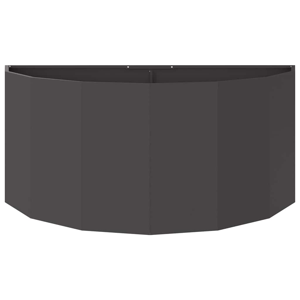 vidaXL Pflanzkübel Schwarz 120 x 60 x 50 cm Stahl