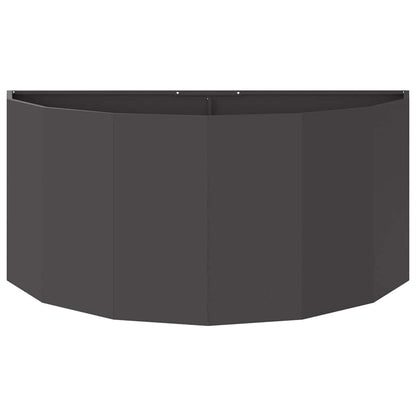 vidaXL Pflanzkübel Schwarz 120 x 60 x 50 cm Stahl