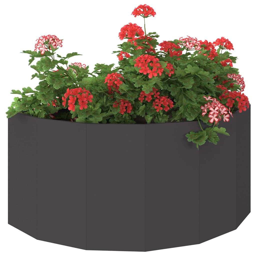 vidaXL Pflanzkübel Schwarz 120 x 60 x 50 cm Stahl