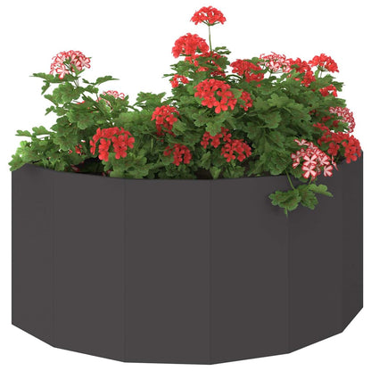 vidaXL Pflanzkübel Schwarz 120 x 60 x 50 cm Stahl