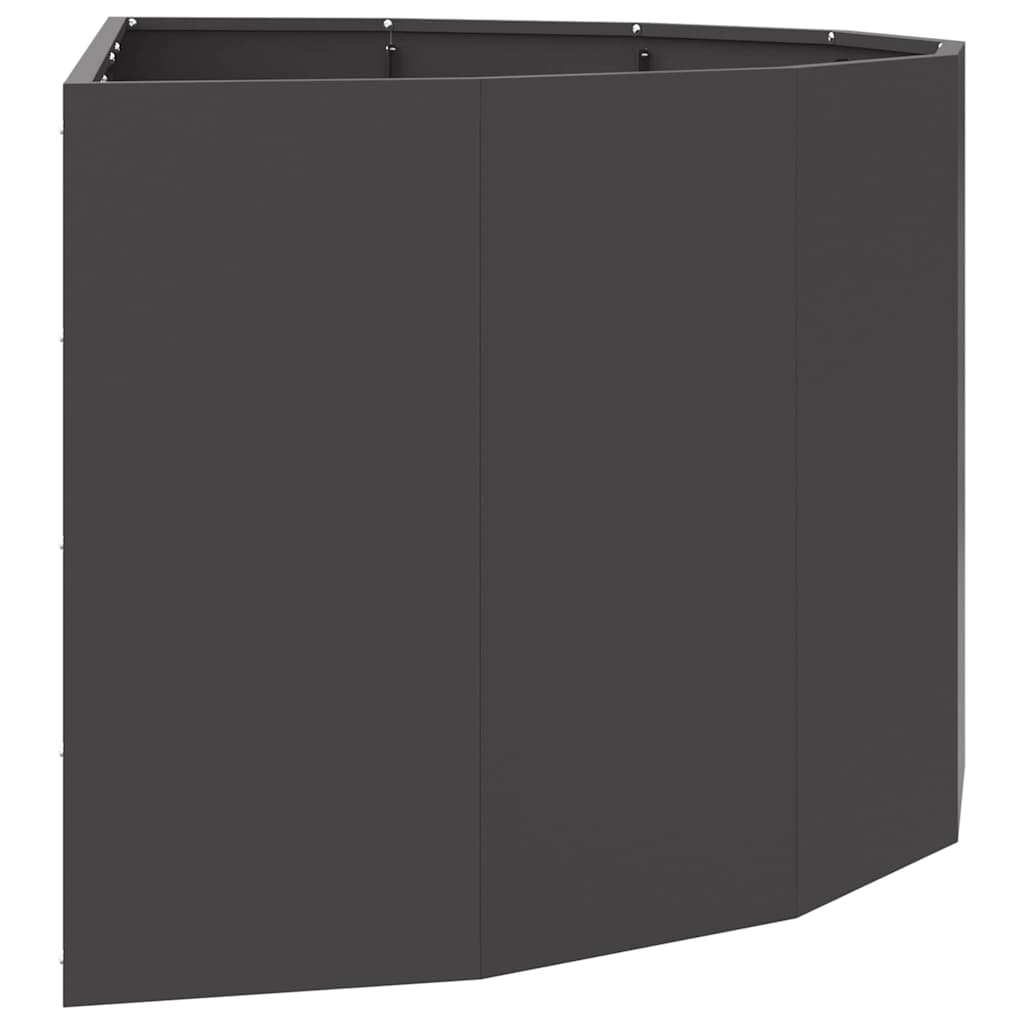 vidaXL Pflanzkübel Schwarz 120 x 60 x 50 cm Stahl