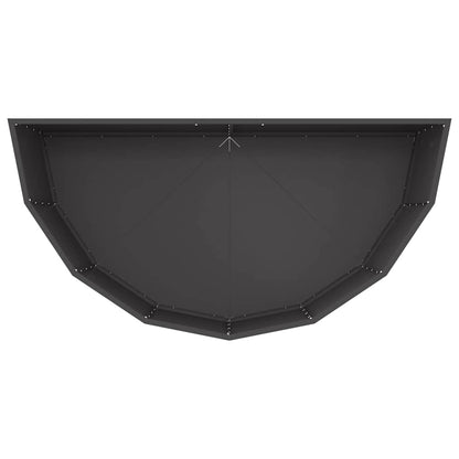 vidaXL Pflanzkübel Schwarz 120 x 60 x 50 cm Stahl