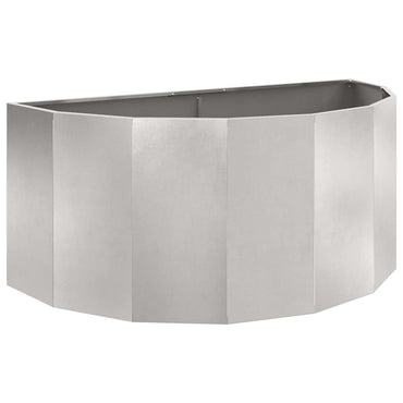 vidaXL Jardinière argentée 120 x 60 x 50 cm acier inoxydable