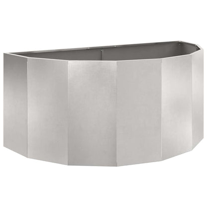 vidaXL Jardinière argentée 120 x 60 x 50 cm acier inoxydable