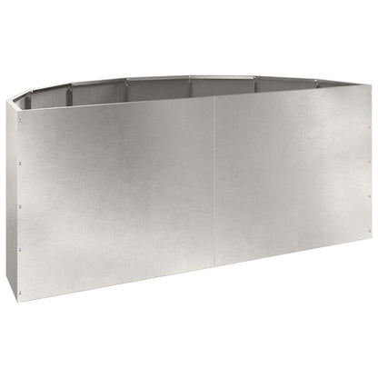 vidaXL Jardinière argentée 120 x 60 x 50 cm acier inoxydable