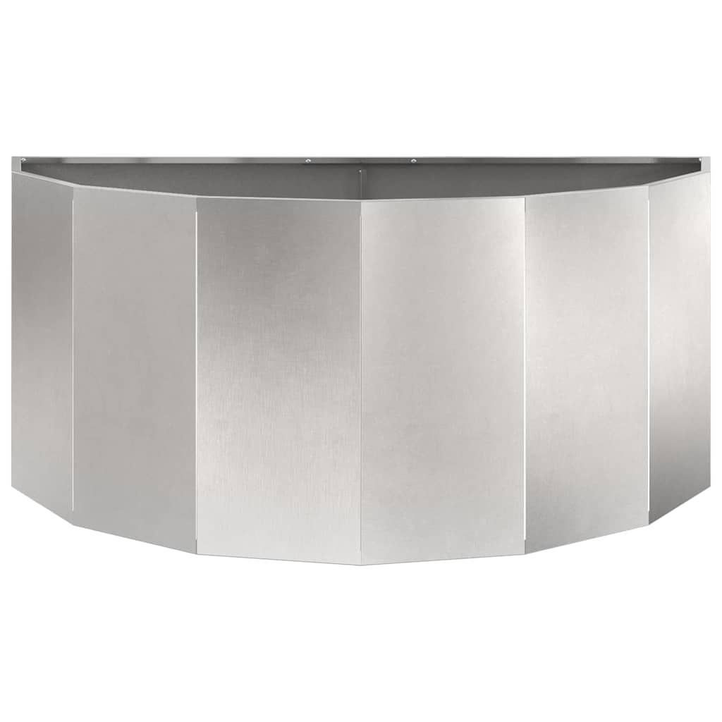 vidaXL Jardinière argentée 120 x 60 x 50 cm acier inoxydable