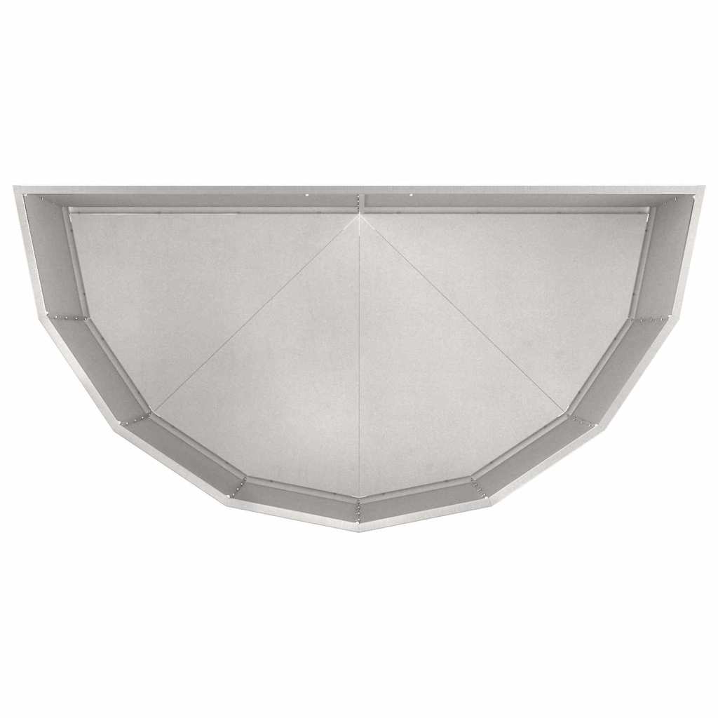 vidaXL Jardinière argentée 120 x 60 x 50 cm acier inoxydable
