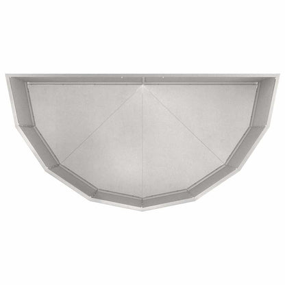 vidaXL Jardinière argentée 120 x 60 x 50 cm acier inoxydable