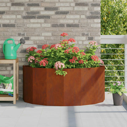 vidaXL Jardinière Corten 120 x 60 x 50 cm Acier patinable