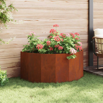 vidaXL Jardinière Corten 120 x 60 x 50 cm Acier patinable
