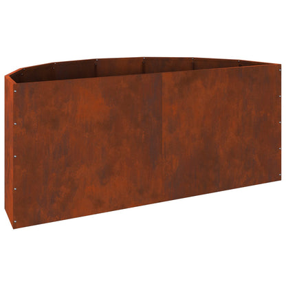 vidaXL Jardinière Corten 120 x 60 x 50 cm Acier patinable