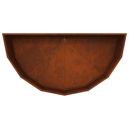 vidaXL Jardinière Corten 120 x 60 x 50 cm Acier patinable