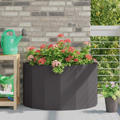 vidaXL Jardinière noire 90 x 45 x 50 cm acier