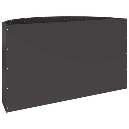 vidaXL Jardinière noire 90 x 45 x 50 cm acier