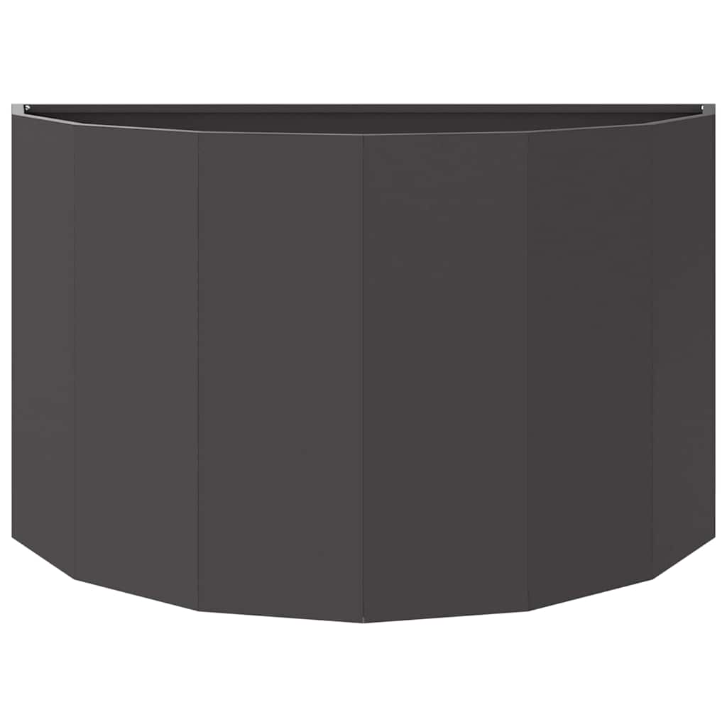vidaXL Jardinière noire 90 x 45 x 50 cm acier