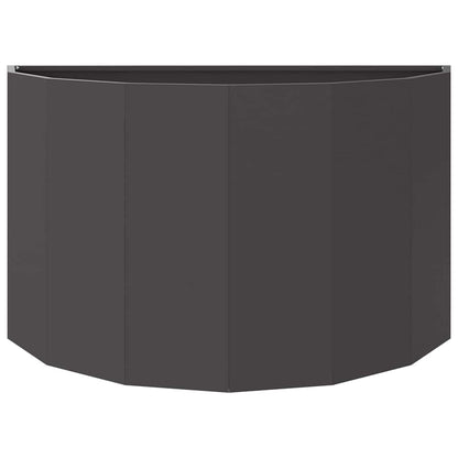 vidaXL Jardinière noire 90 x 45 x 50 cm acier