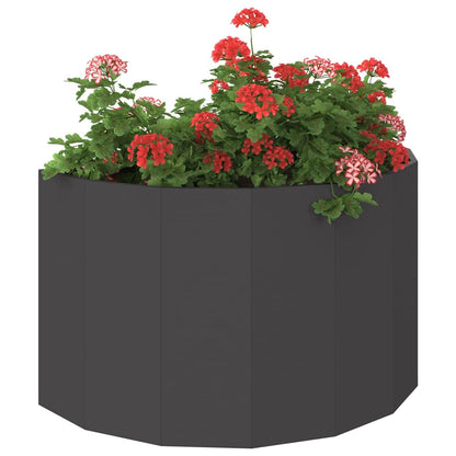vidaXL Jardinière noire 90 x 45 x 50 cm acier