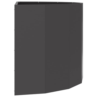 vidaXL Jardinière noire 90 x 45 x 50 cm acier