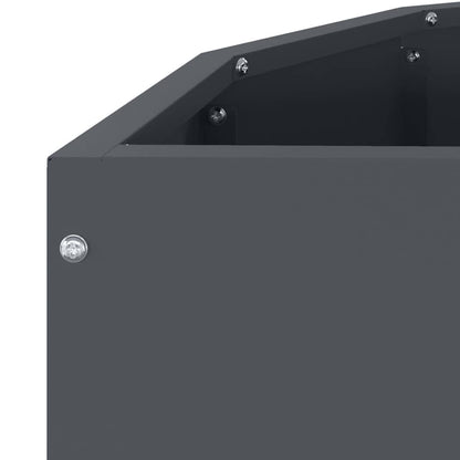 vidaXL Jardinière anthracite 90 x 45 x 50 cm acier