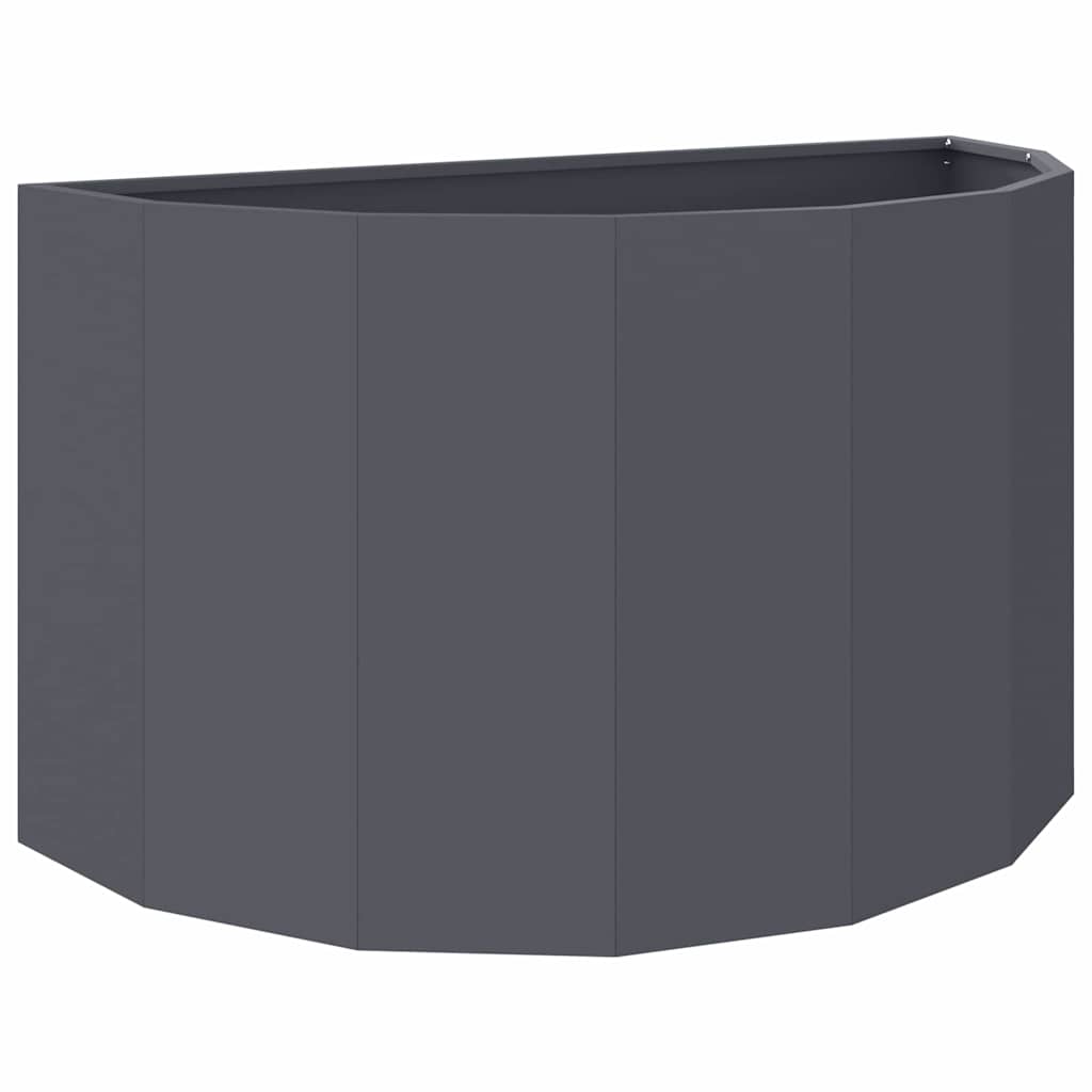 vidaXL Jardinière anthracite 90 x 45 x 50 cm acier