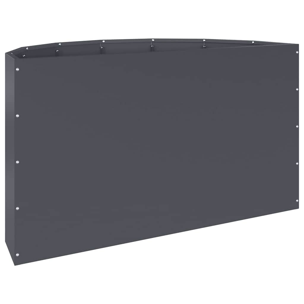 vidaXL Jardinière anthracite 90 x 45 x 50 cm acier